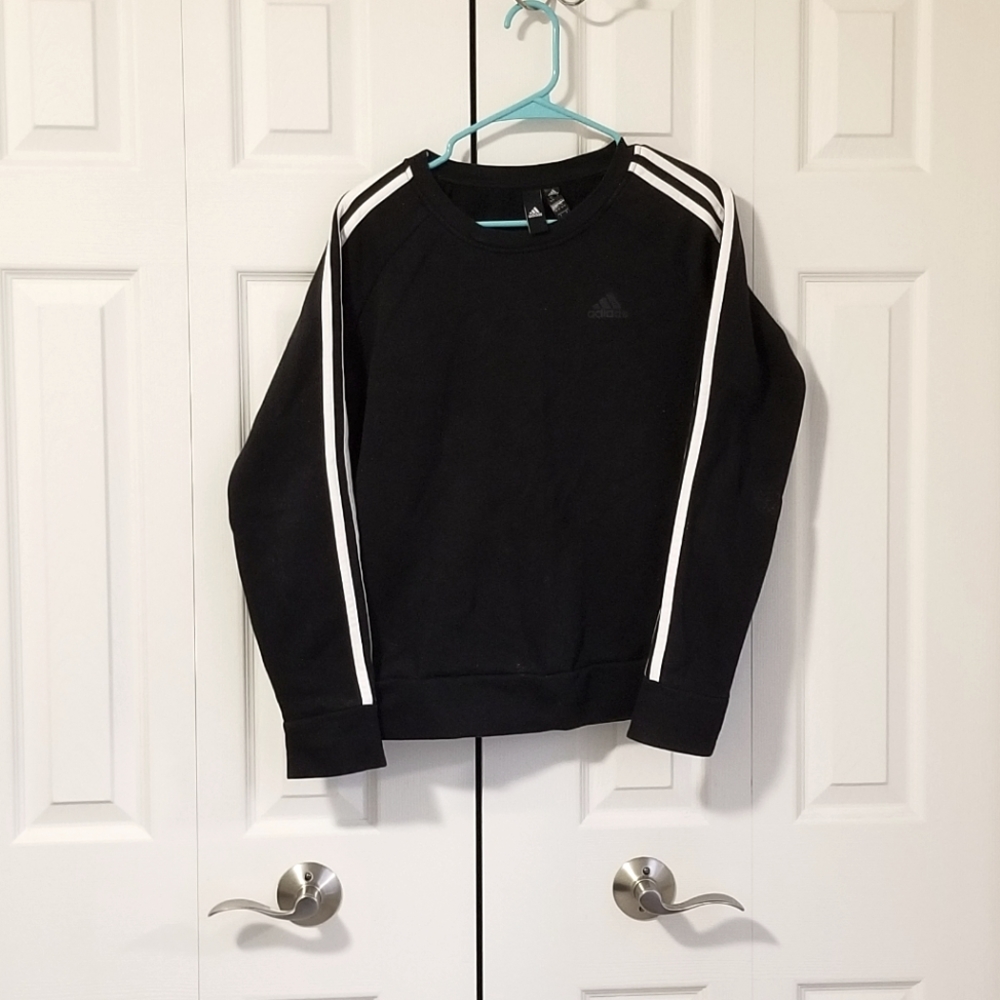 Adidas Black Crewneck Sweatshirt, S